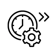 Ikona zegara prowadząca do sekcji historii firmy AD-AR