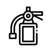 Ikona gaśnicy prowadząca do sekcji legalizacji gaśnic