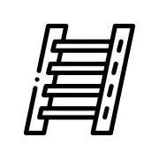 Ikona drabiny prowadząca do sekcji obuwia roboczego