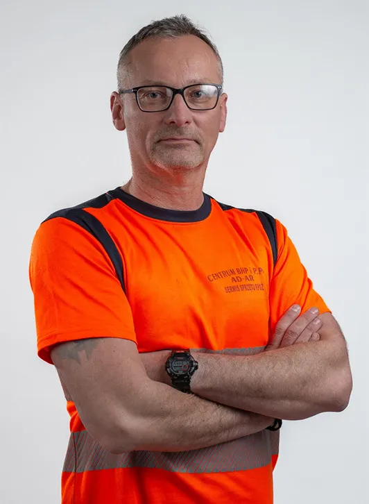 Sławek specjalista BHP w Centrum BHP i PPOŻ AD-AR